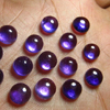 7x7 mm - 20 Pcs - Trully Gorgeous Quality Natural Purple Colour - AMETHYST - Round Shape Cabochon